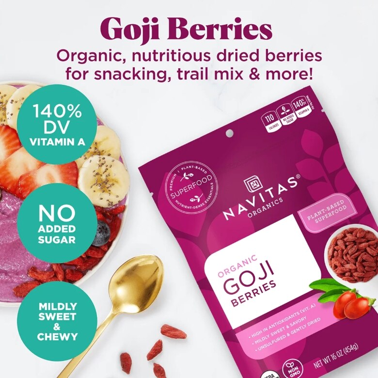 Organic Goji Berries - 8 oz (227 Grams) - Alternate View 2