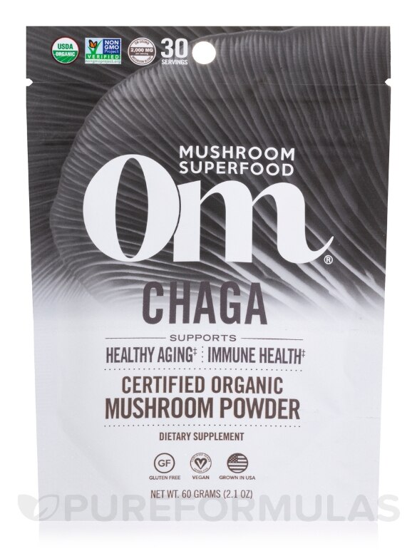 Chaga Mushroom Superfood Powder - 2.1 oz (60 Grams)