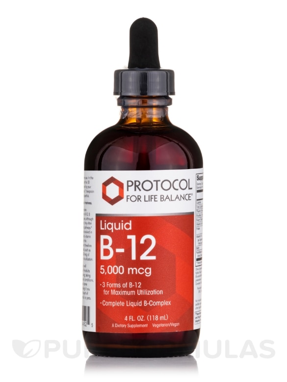 Liquid B-12 5000 mcg - 4 fl. oz (118 ml)