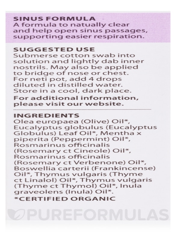 Wellness Blend - Organic Sinus Formula Essential Oil Blend - 0.17 fl. oz (5 ml) - Alternate View 7