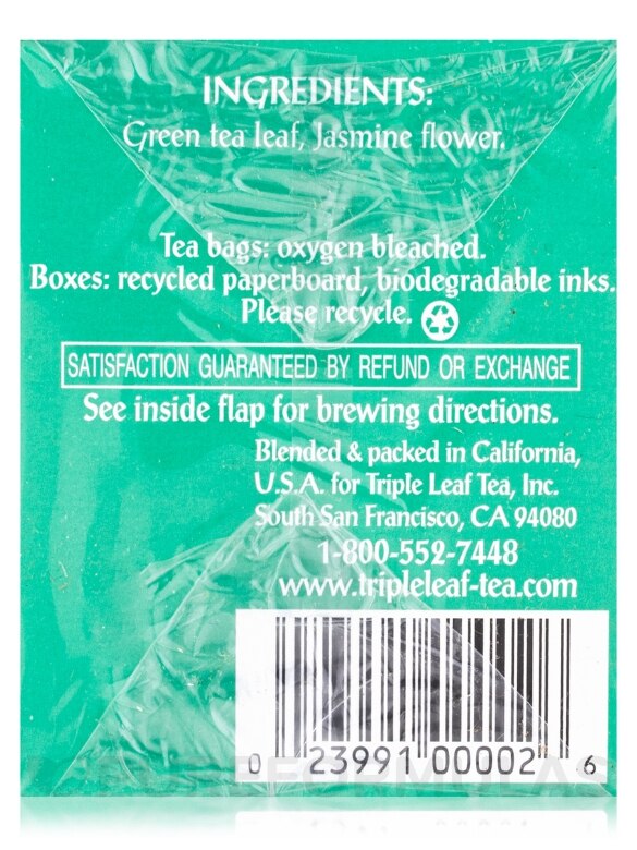 Jasmine Green Tea - 20 Bags - Alternate View 7