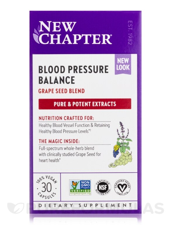 Blood Pressure Take Care® - 30 Vegetarian Capsules - Alternate View 3