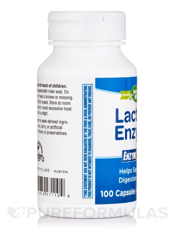 Lactase Enzyme Formula - 100 Capsules - Alternate View 3
