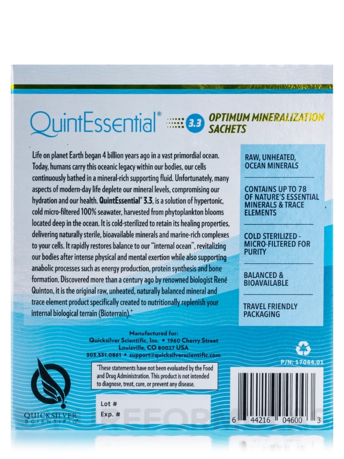QuintEssential® 3.3 Sachet Box - 10 fl. oz (300 ml) - Alternate View 5