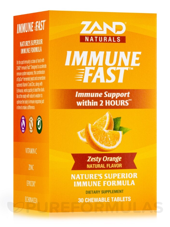Immune Fast Zesty Orange Natural Flavor - 30 Chewable Tablets