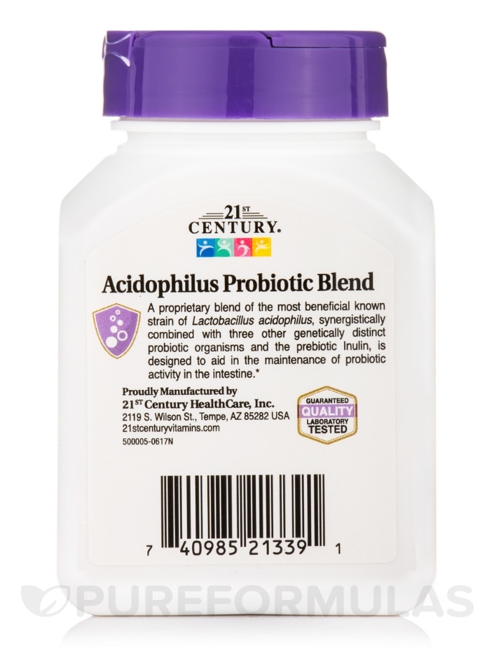 Acidophilus Probiotic Blend - 100 Capsules - Alternate View 2