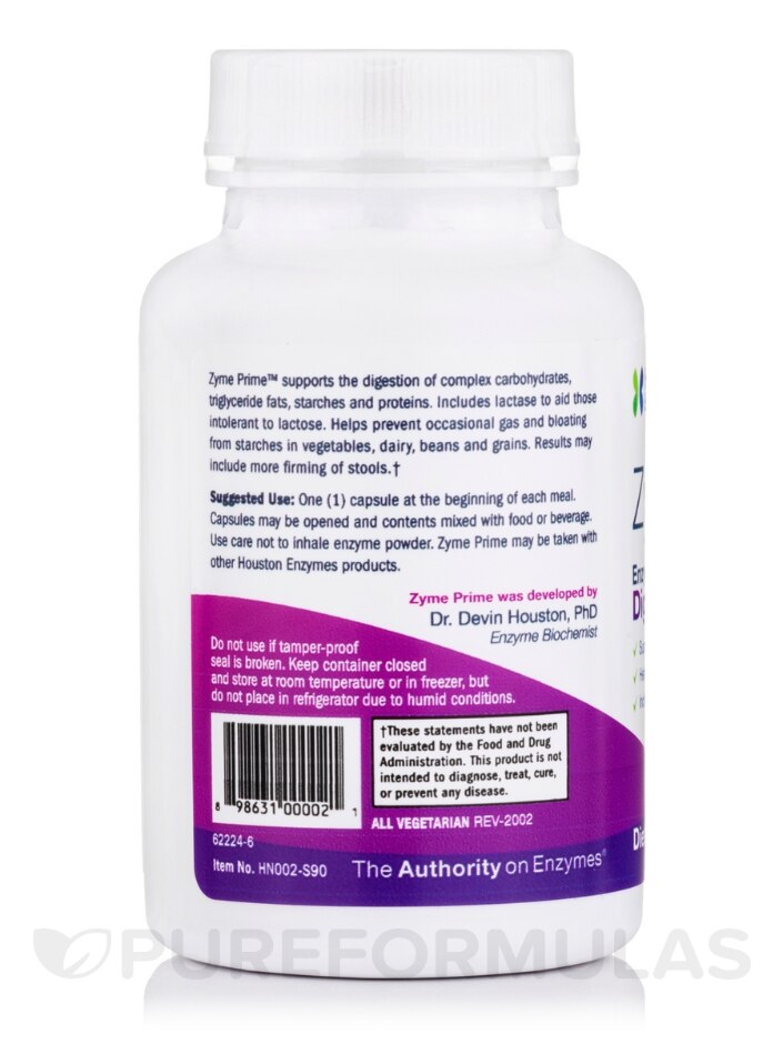 Zyme Prime - Enzyme for Digestive Support - 90 Capsules - Alternate View 2