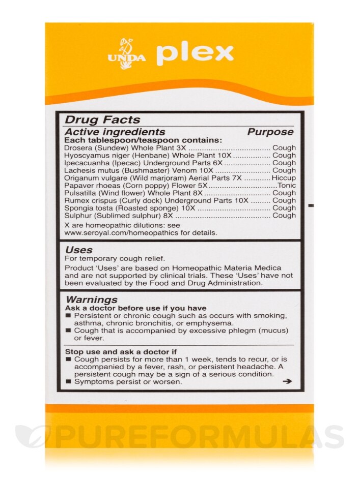 Drosera Plex Cough Syrup - 6.1 fl. oz (180 ml) - Alternate View 7