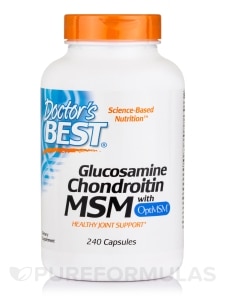 Glucosamine Chondroitin MSM with OptiMSM® - 240 Capsules