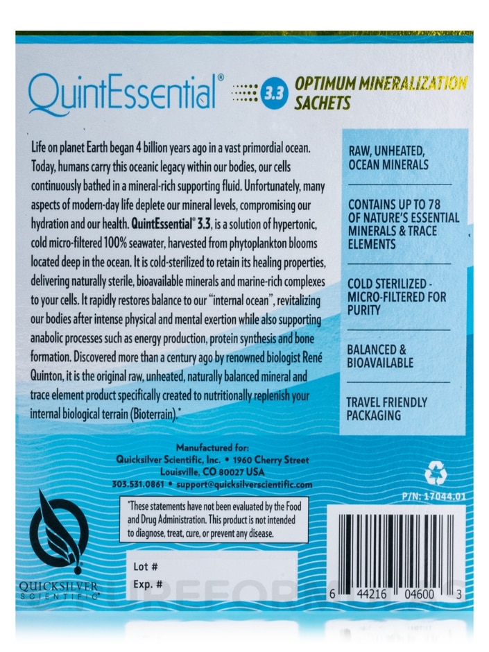 QuintEssential® 3.3 Sachet Box - 10 fl. oz (300 ml) - Alternate View 8