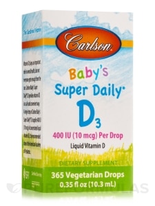 Baby's Super Daily® D3 400 IU (10 mcg) - 365 Vegetarian Drops (0.35 fl. oz / 10.3 ml)