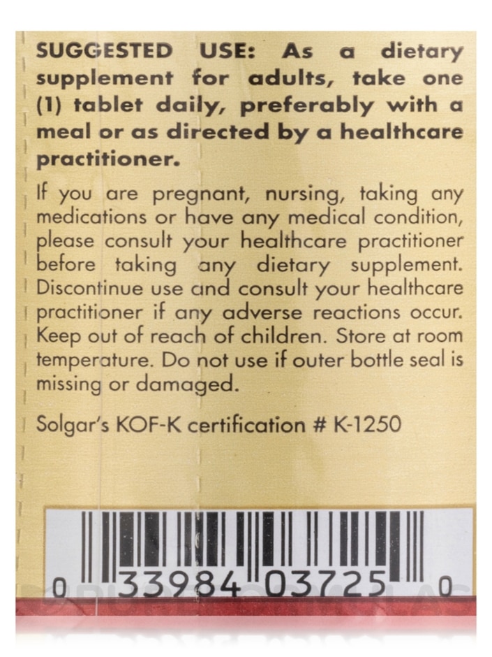 Zinc Picolinate 22 mg - 100 Tablets - Alternate View 5