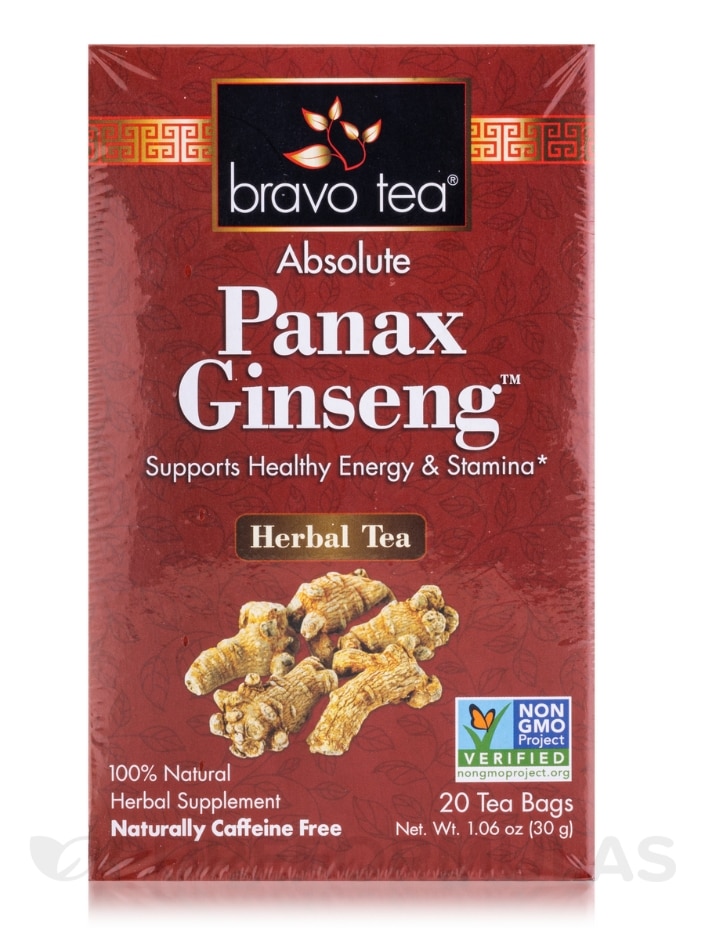 Absolute Panax Ginseng™ Herbal Tea - 20 Tea Bags - Alternate View 1