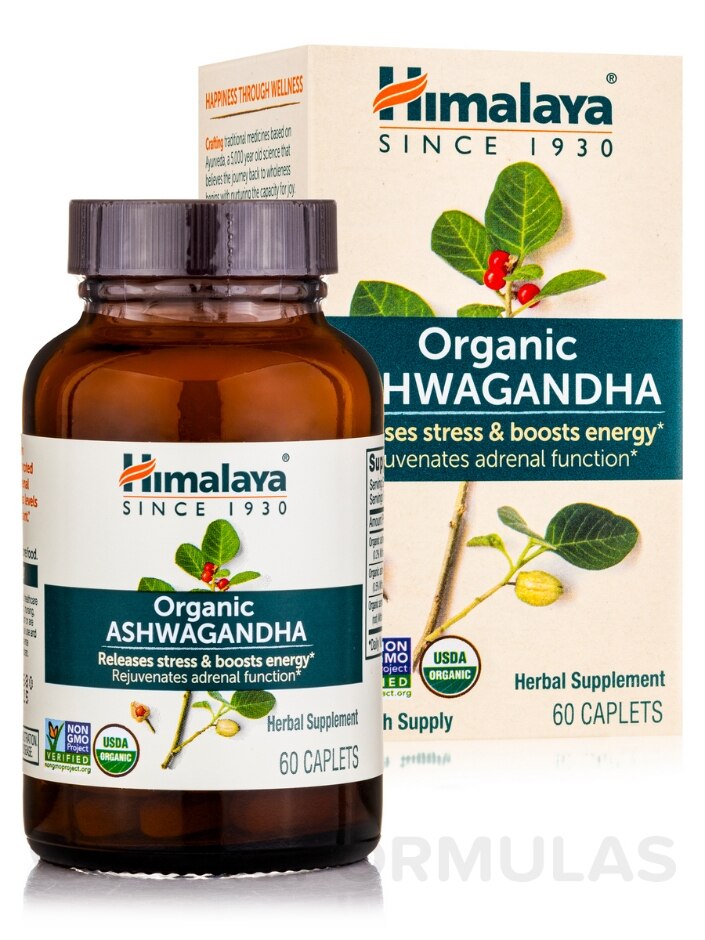 Organic Ashwagandha - 60 Caplets - Alternate View 1