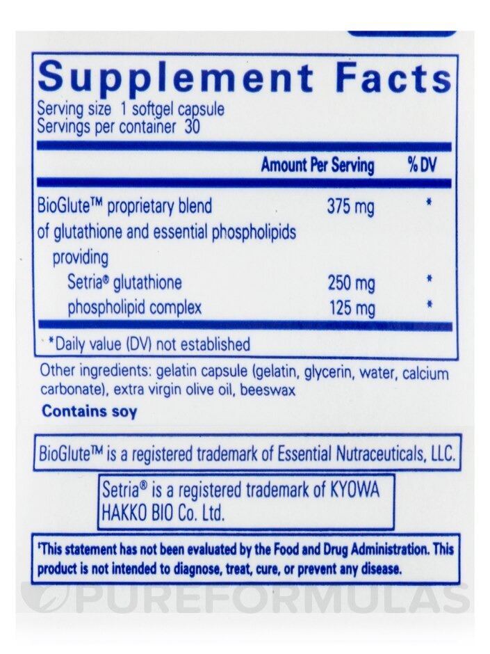 Liposomal Glutathione - 30 Softgel Capsules - Alternate View 4
