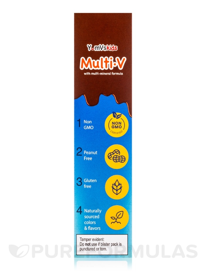 YumV's™ Multi-V with Multi-Mineral Formula, Milk Chocolate Flavor - 60 Bears - Alternate View 6