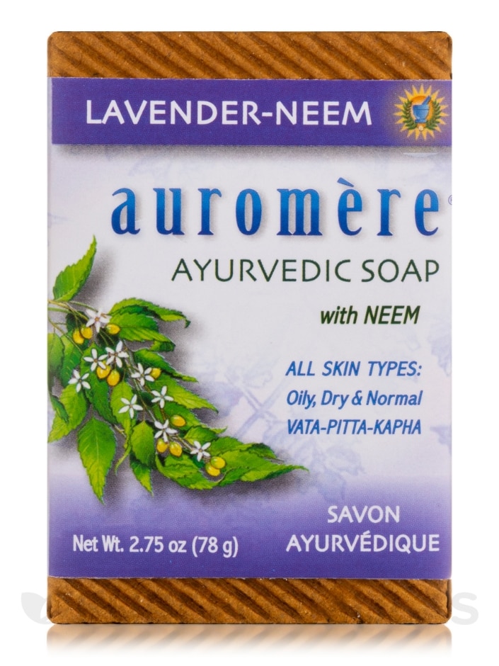 Ayurvedic Lavender-Neem Soap - 2.75 oz (78 Grams) - Alternate View 1