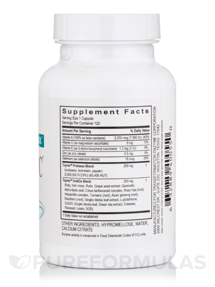 Protease IFC - 120 Capsules - Alternate View 1