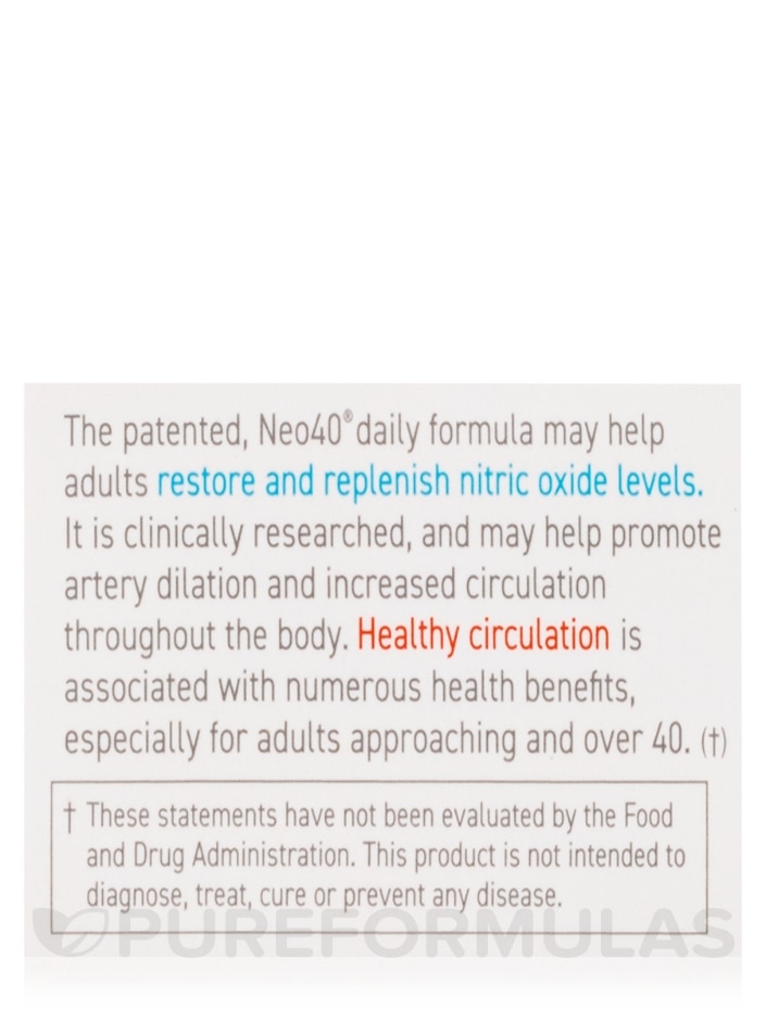 Neo40 Daily Formula - 30 Tablets - Alternate View 7