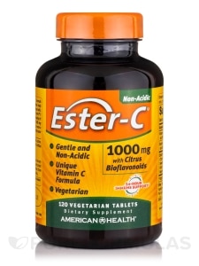 Ester-C® 1000 mg with Citrus Bioflavonoids - 120 Vegetable Tablets