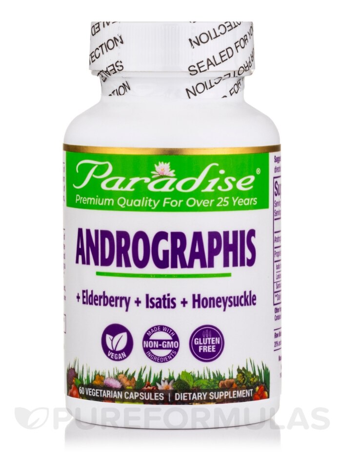 Andropraphis with Elderberry + Isatis + Honeysuckle - 60 Vegetarian Capsules