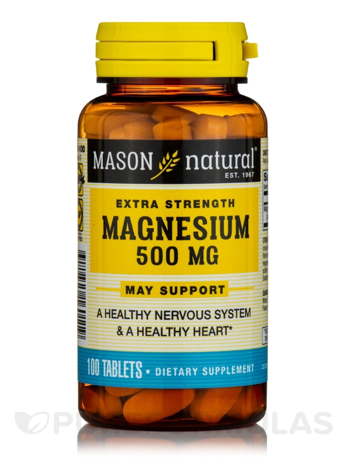 Magnesium 500 mg Extra Strength - 100 Tablets