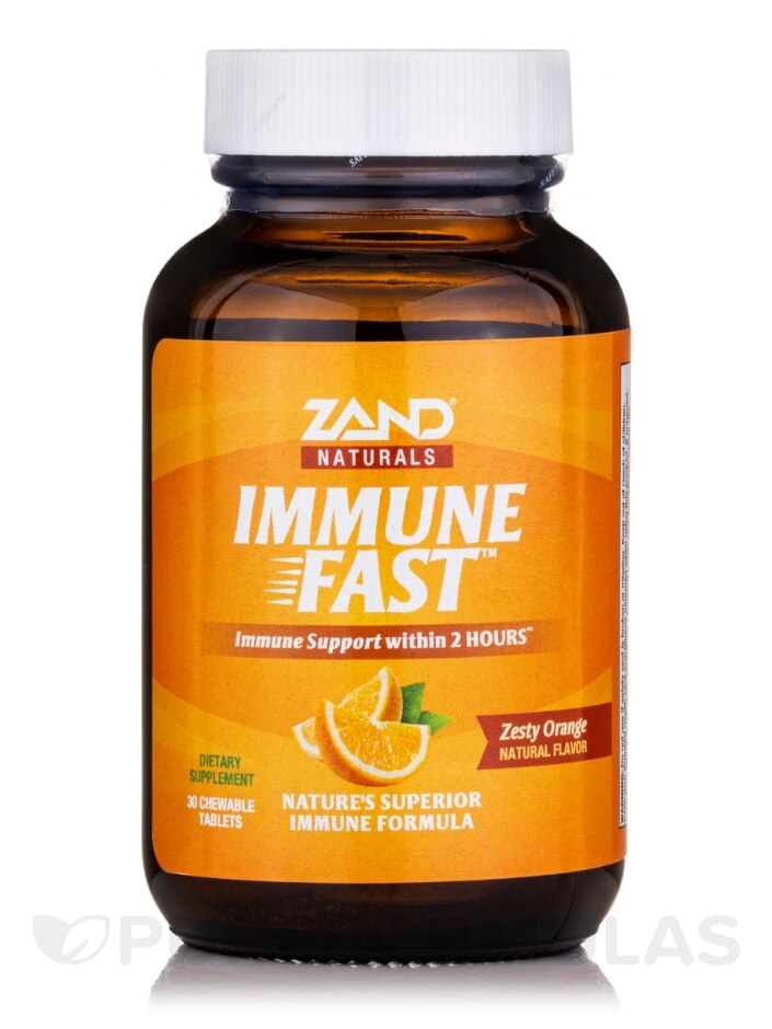 Immune Fast Zesty Orange Natural Flavor - 30 Chewable Tablets - Alternate View 2