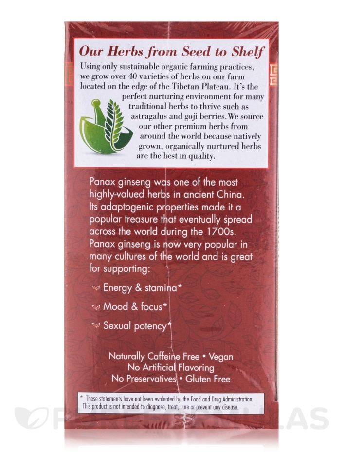 Absolute Panax Ginseng™ Herbal Tea - 20 Tea Bags - Alternate View 4
