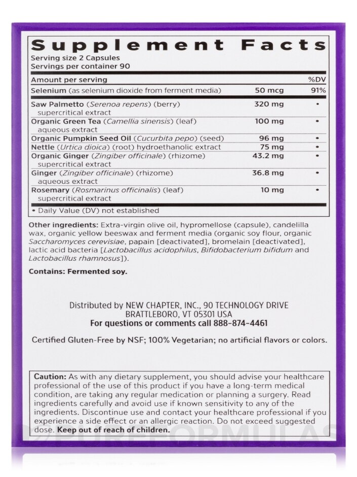 Supercritical Prostate 5LX™ - 180 Vegetarian Capsules - Alternate View 7