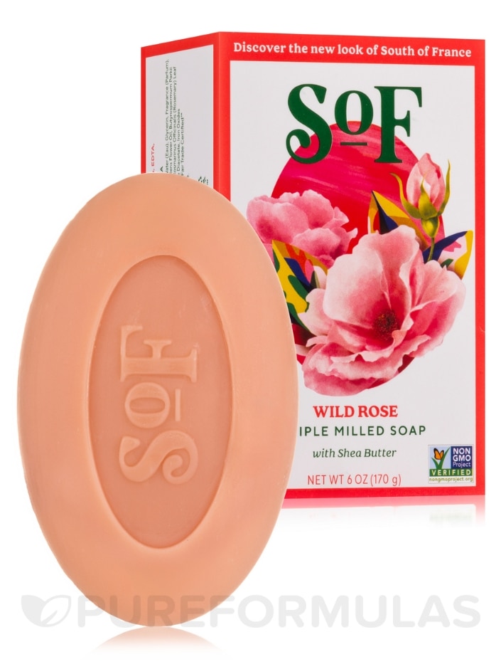 Wild Rose Bar Soap - 6 oz (170 Grams) - Alternate View 1