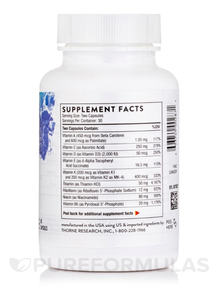 Basic Nutrients 2/Day - NSF Certified for Sport - 60 Capsules - Alternate View 1