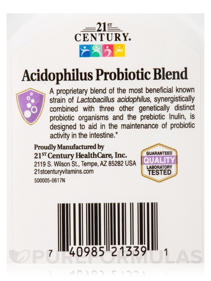 Acidophilus Probiotic Blend - 100 Capsules - Alternate View 5