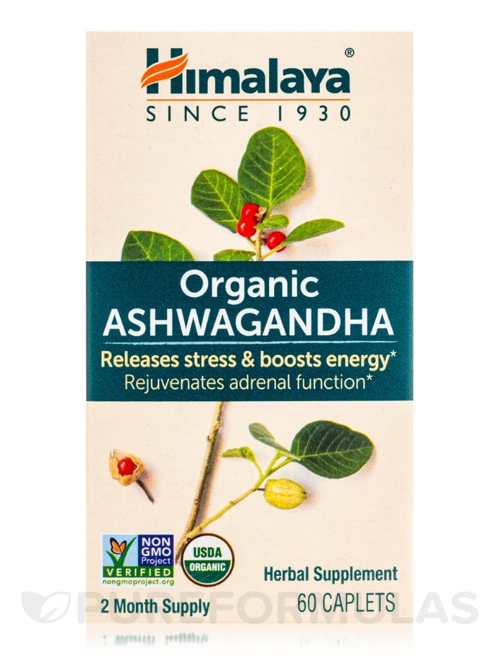 Organic Ashwagandha - 60 Caplets - Alternate View 3