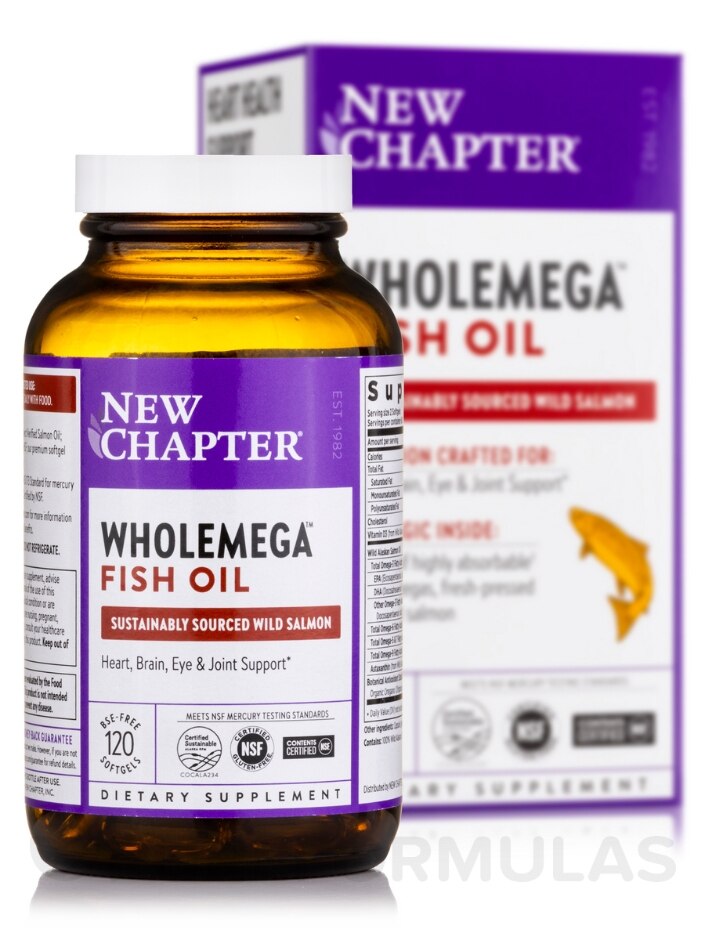Wholemega™ Fish Oil 2000 mg - 120 Softgels - Alternate View 1