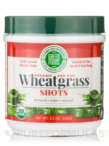 Organic and Raw Wheatgrass Shots - 5.3 oz (150 Grams)