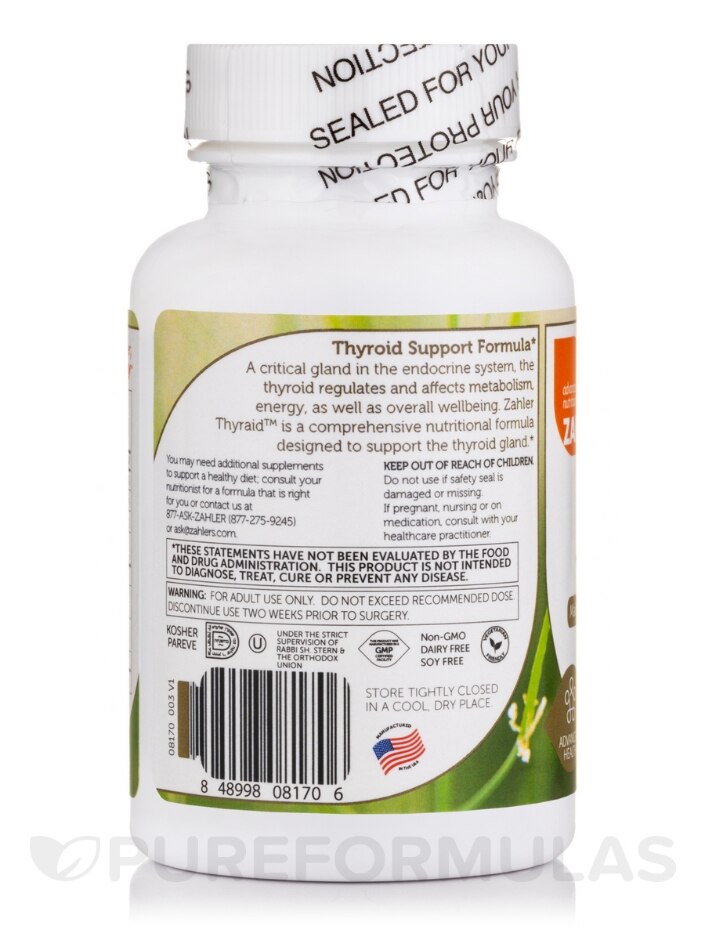 Thyraid™ - Thyroid Support Formula - 60 Capsules - Alternate View 2