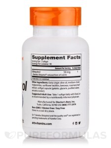 Best Ubiquinol with Kaneka's QH® 50 mg - 90 Softgels - Alternate View 1