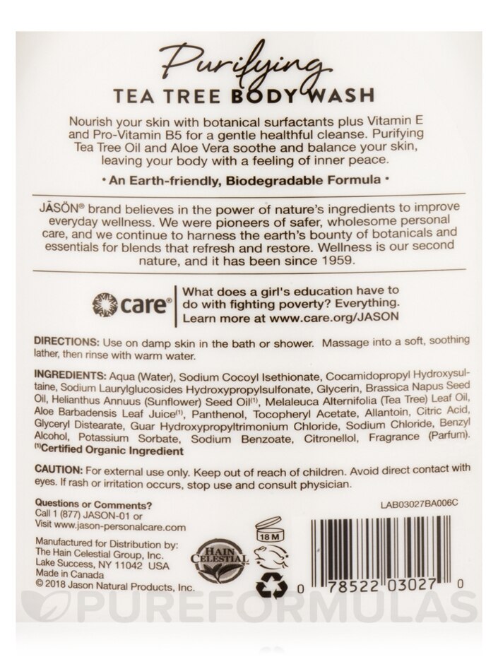 Purifying Tea Tree Body Wash - 30 fl. oz (887 ml) - Alternate View 2
