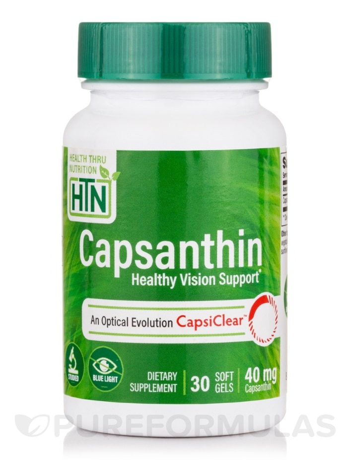 Capsanthin 40 mg (as CapsiClear) Healthy Vision Support - 30 Softgels