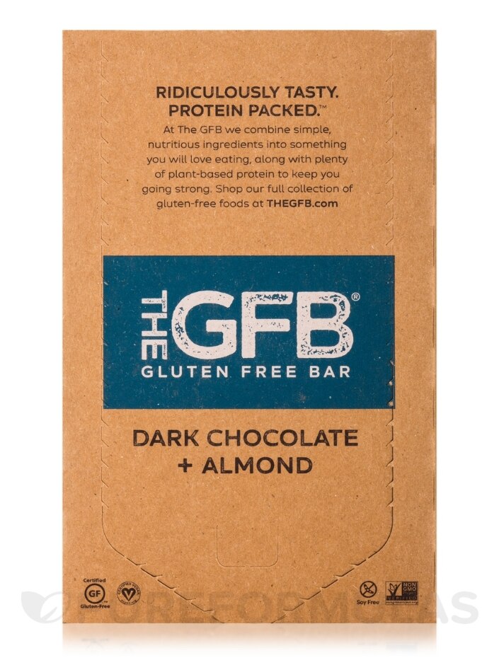 Dark Chocolate + Almond Bars - Box of 12 Bars (2.05 oz / 58 Grams each) - Alternate View 2
