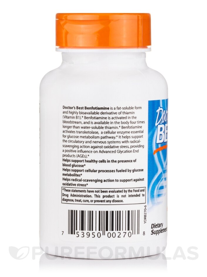 Benfotiamine 300 mg with BenfoPure™ - 60 Veggie Capsules - Alternate View 2
