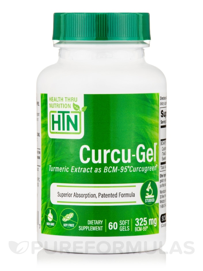 Curcu-Gel 325 mg BCM-95® Curcumin - 60 Softgels
