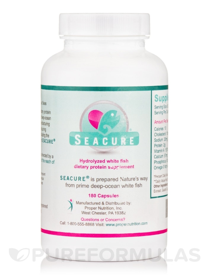 Seacure® Hydrolyzed White Fish - 180 Capsules