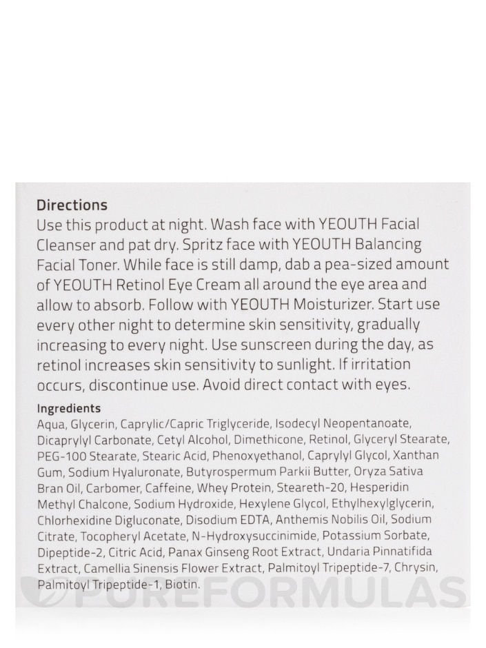 Retinol Eye Cream with Hyaluronic Acid and Tripeptide Complex - 1 fl. oz (30 ml) - Alternate View 5