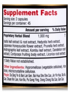 Clear Heat™ (Clear Heat Toxin Herbal Supplement) - 90 Capsules - Alternate View 3