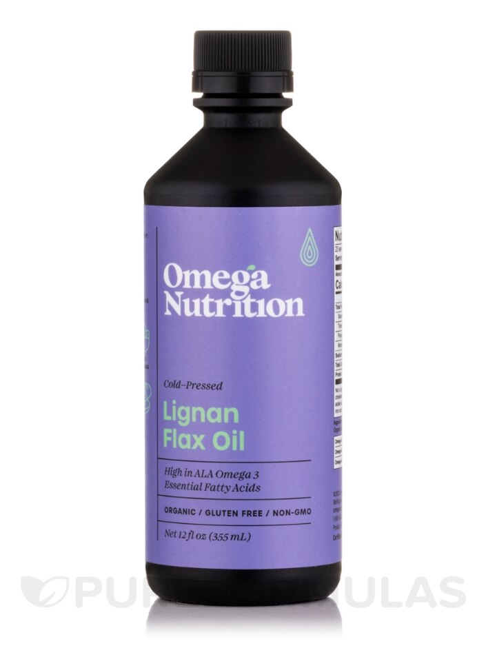 Lignan Flax Oil (Organic) - 12 fl. oz (355 ml)