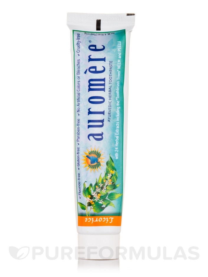 Ayurvedic Herbal Toothpaste - Licorice Minty Flavor - 4.16 oz (75 ml / 117 Grams) - Alternate View 2