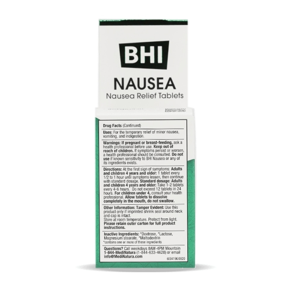 BHI Nausea Relief - 100 Tablets - Alternate View 2