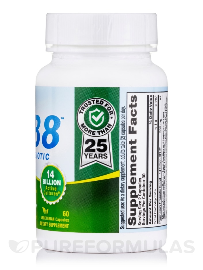 PB 8® Vegetarian Probiotic Supplement - 60 Vegetarian Capsules - Alternate View 1