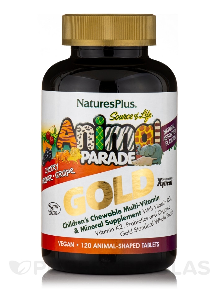 Animal Parade® GOLD Children's Chewable Multivitamin & Mineral Supplement 